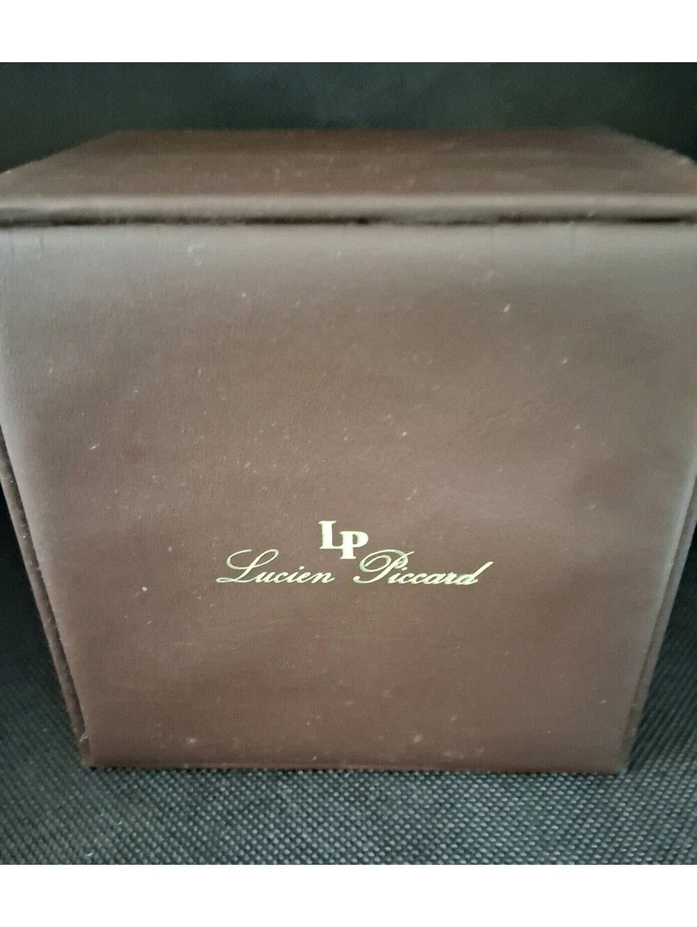 Brand‎ New Lucien Piccard LP-28025 Black Leather Men's Watch